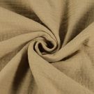 Baumwoll musselin uni camel