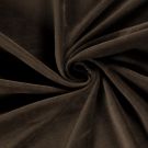 Nicky velours uni dunkelbraun