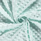 Minky fleece punkte mint