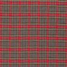 Gabardine stretch schottenkaro grau