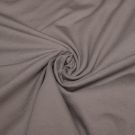 Baumwolljersey uni taupe/braun