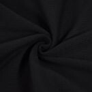 Bündchenstoff 2x2 rippe schwarz