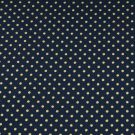 50x140 cm baumwolle christmas punkte marine/gold