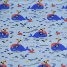 100x150 cm sweat/french terry wale hellblau