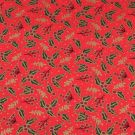 50x140 cm baumwolle christmas kranz rot/gold