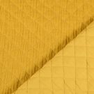 Stepp musselin/voile kleine rauten ocker