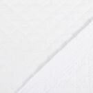 Stepp musselin/voile kleine rauten weiß