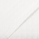 Stepp musselin/voile kleine rauten offwhite