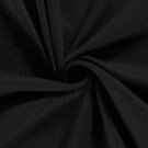 Ripp jersey uni schwarz