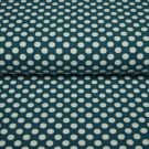 100x150 cm baumwolljersey punkte petrol