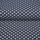 100x150 cm baumwolljersey punkte marine