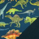 Softshell digitaldruck dinos petrol