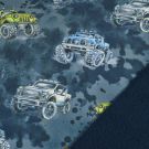 Softshell digitaldruck monstertrucks stahlblau