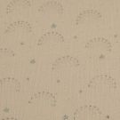 Baumwoll musselin silberne regenbogen beige