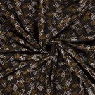 Jersey stoff discharge bedruckt streifen braun