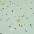 Baumwoll musselin weltraum mint