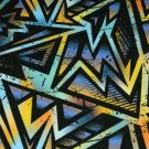 Sweat digitaldruck graffiti türkis/gelb