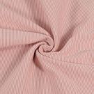 Bündchenstoff gestreift 1mm koralle