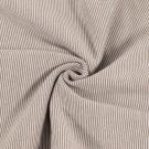 Bündchenstoff gestreift 1mm taupe braun