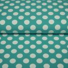 100x150 cm baumwolljersey große punkte mint