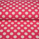 100x150 cm baumwolljersey große punkte pink