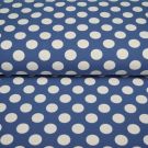 100x150 cm baumwolljersey große punkte stahlblau