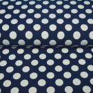 100x150 cm baumwolljersey große punkte marine