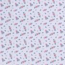 Baumwolle popeline gemustert rosen hellblau