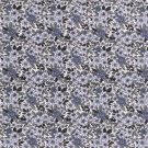 Baumwolle popeline gemustert blumen hellblau