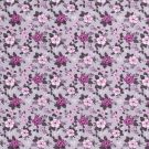 Baumwolle popeline gemustert blumen hellgrau