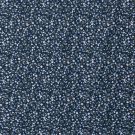 Baumwolle popeline gemustert blumen marine