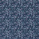 Baumwolle popeline gemustert blumen marine