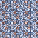 Baumwolle popeline gemustert batik marine