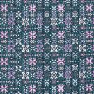 Baumwolle popeline gemustert batik petrol