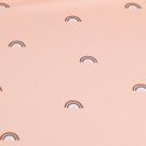 Baumwolljersey regenbögen hellrosa