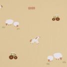 Baumwolljersey bauernhof beige