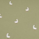 Baumwolljersey schwäne khaki grün