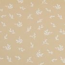 Baumwolle popeline gemustert blätter beige