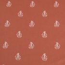 Baumwolle popeline gemustert segelboote altrosa