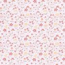 Baumwolle popeline blumenfeld weiß