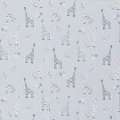 Baumwolle popeline giraffe indigo