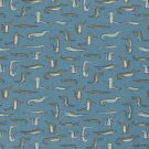 Baumwolle popeline krokodile stahlblau