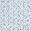 Baumwolle popeline vögel mit blumenkranz hellblau