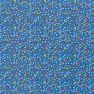 Baumwolle popeline ornament kobalt