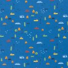 Baumwolle popeline autos kobalt