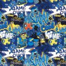 Sweat digitaldruck graffiti indigo