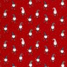 Baumwolle christmas zwerge rot/gold