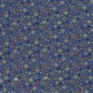 Baumwolle christmas schneeflocken stahlblau/gold