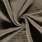 Musselin 4-lagig recycled uni khaki grün