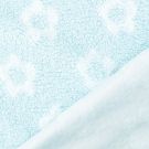 Teddy jacquard blumen hellblau